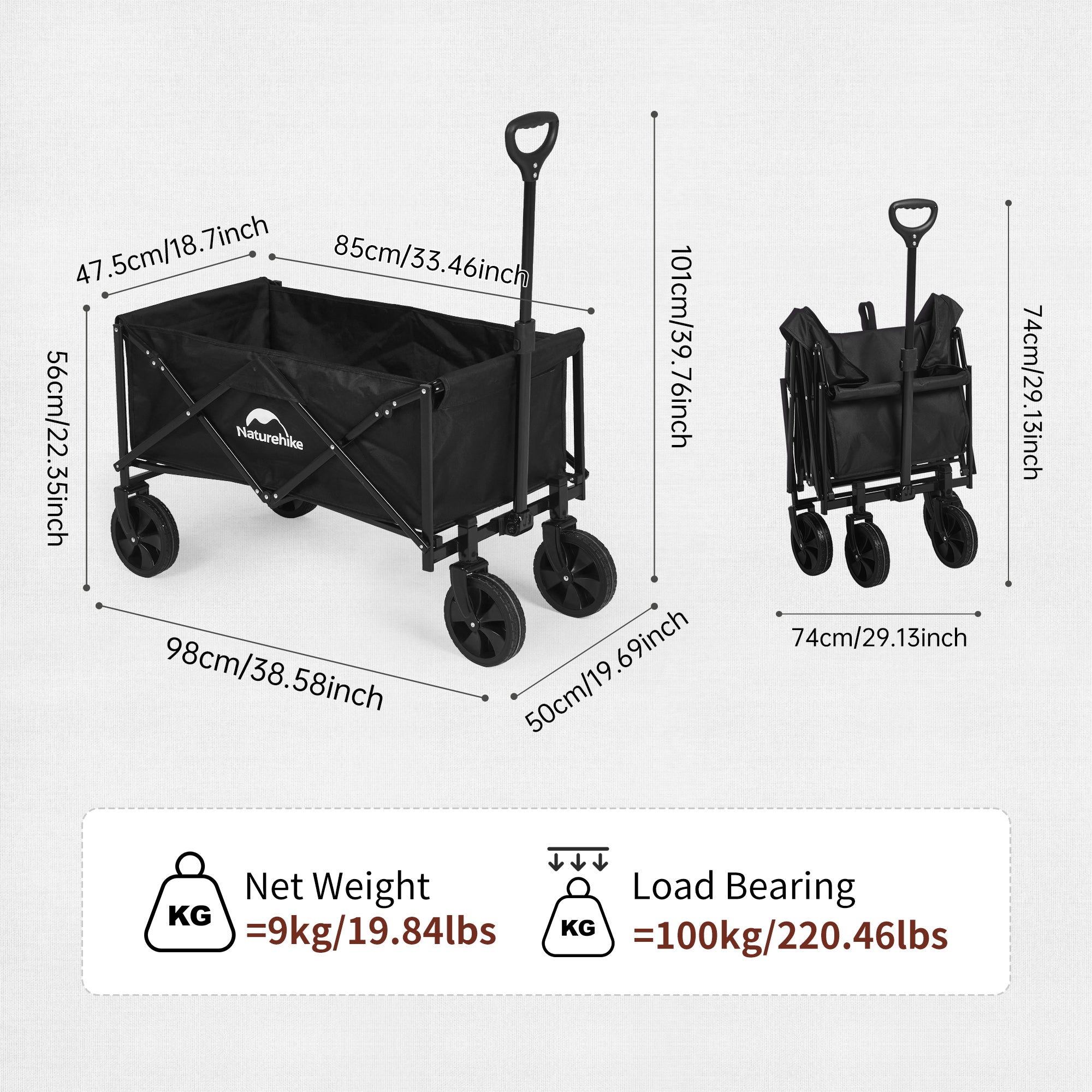 Lightweight Folding Camping Wagon