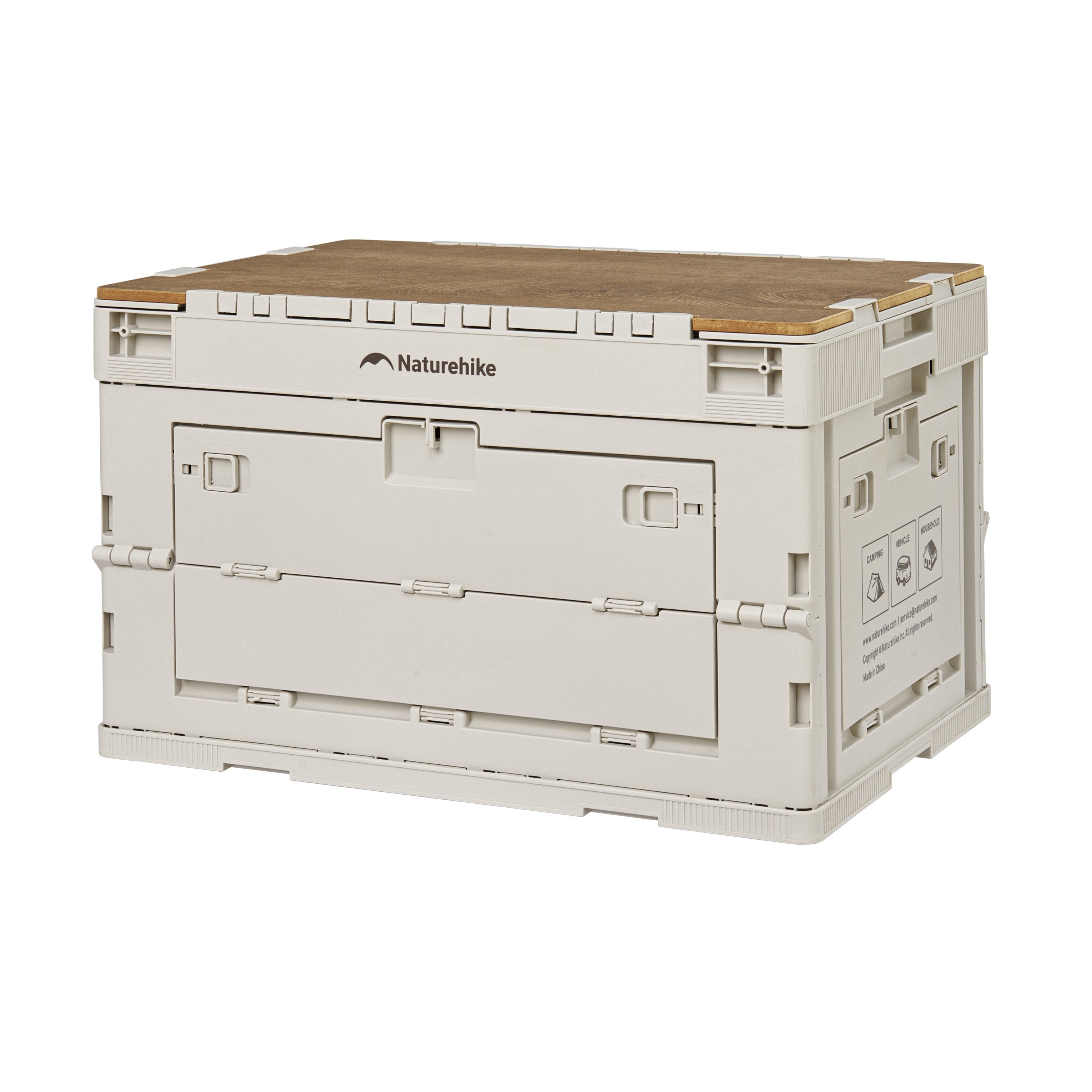 Naturehike Ling Yue L Folding Storage Box Light Beige Gray (2026)