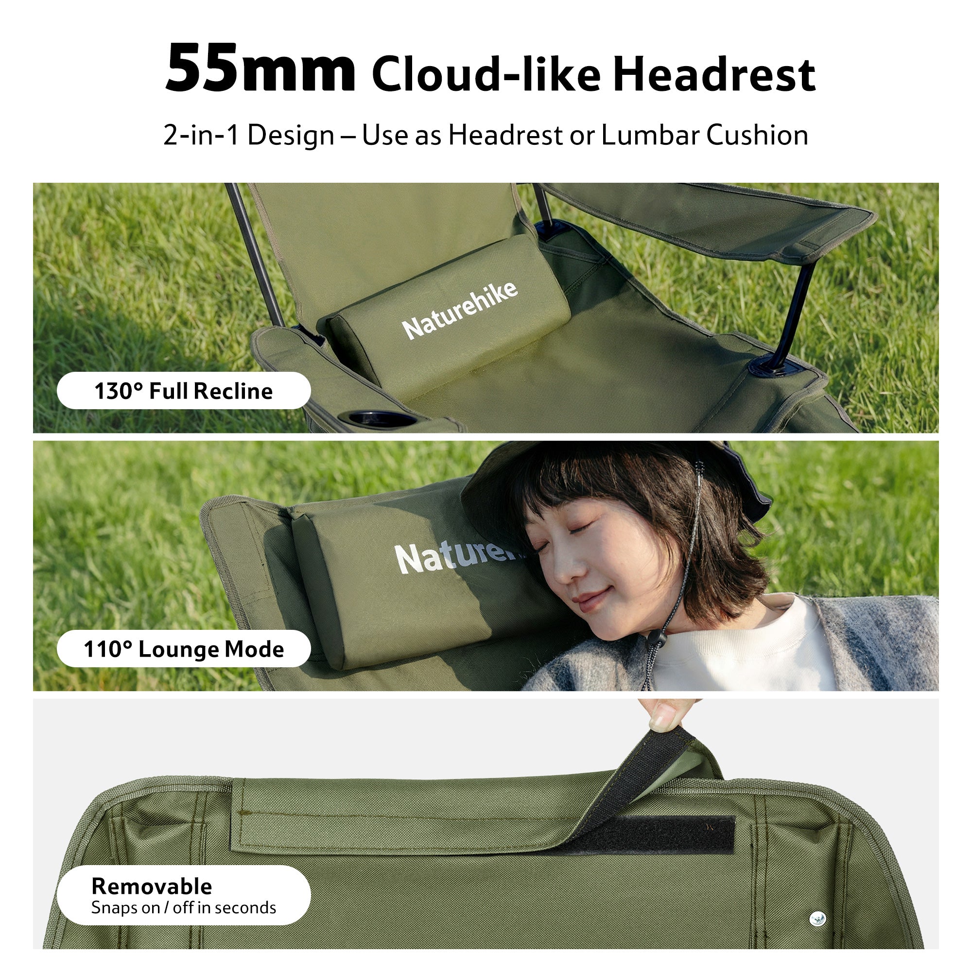 SeaStar™ High-Back Camping Chair with Footrest