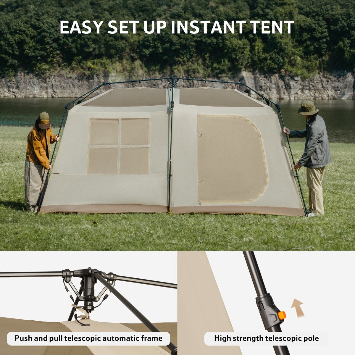 Village™ 13 Flagship 8-Person Instant Cabin Tent