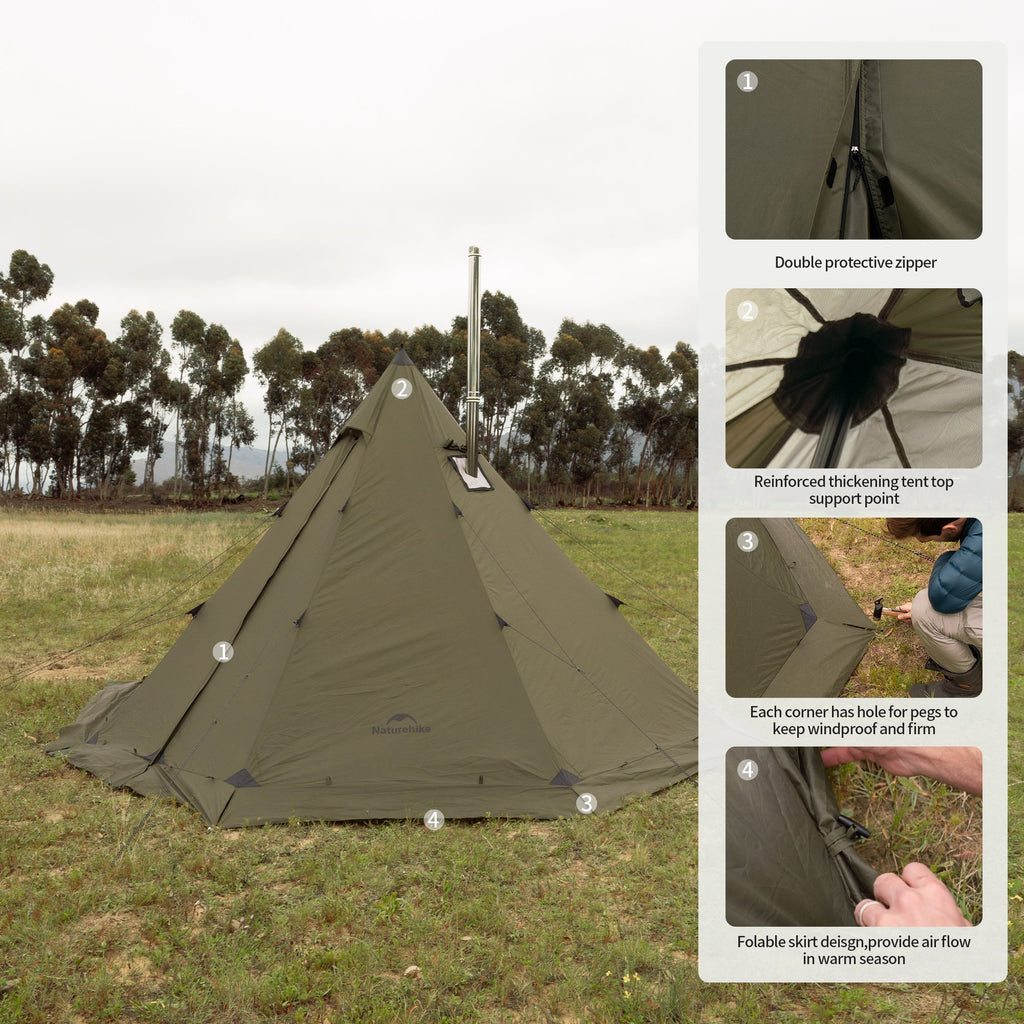 Ranch Fire™ 6-Person Octagonal Hot Tent