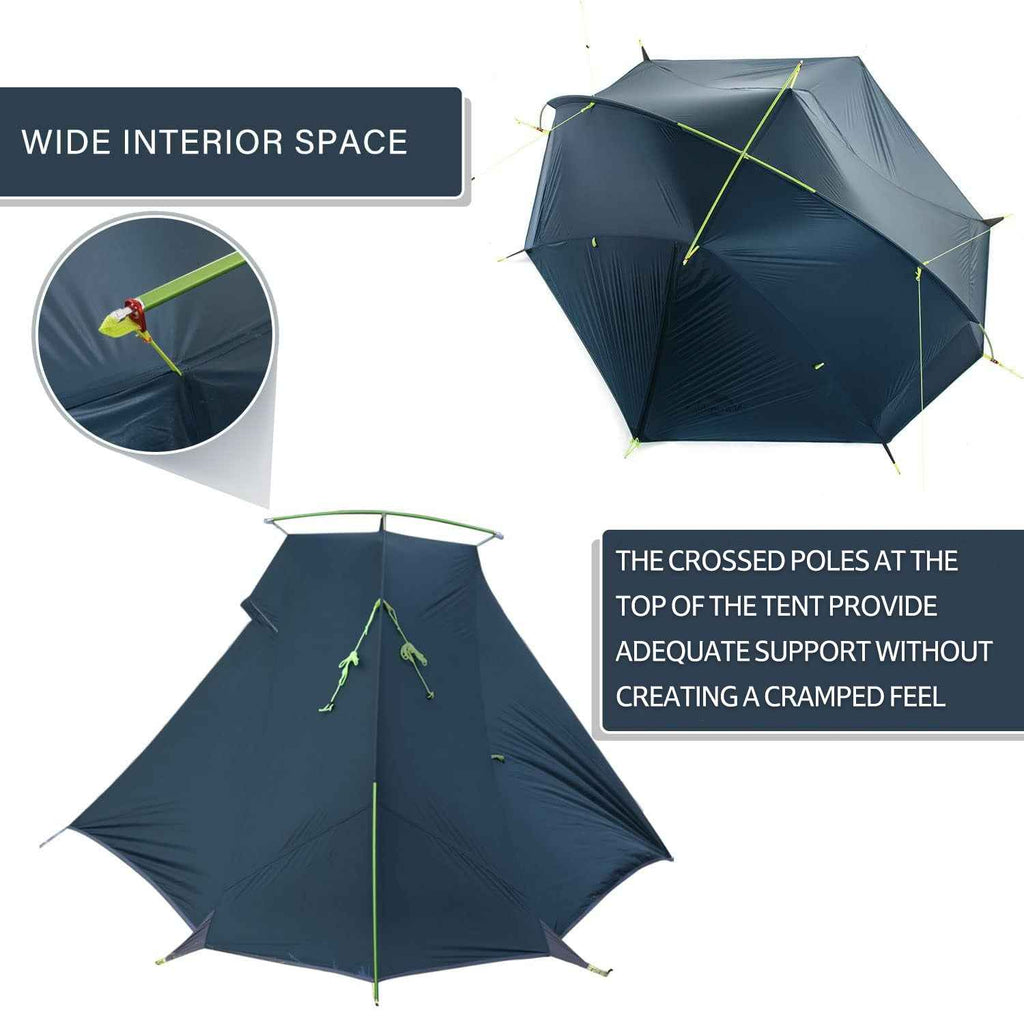 Tagar™ 2-Person Ultralight Backpacking Tent