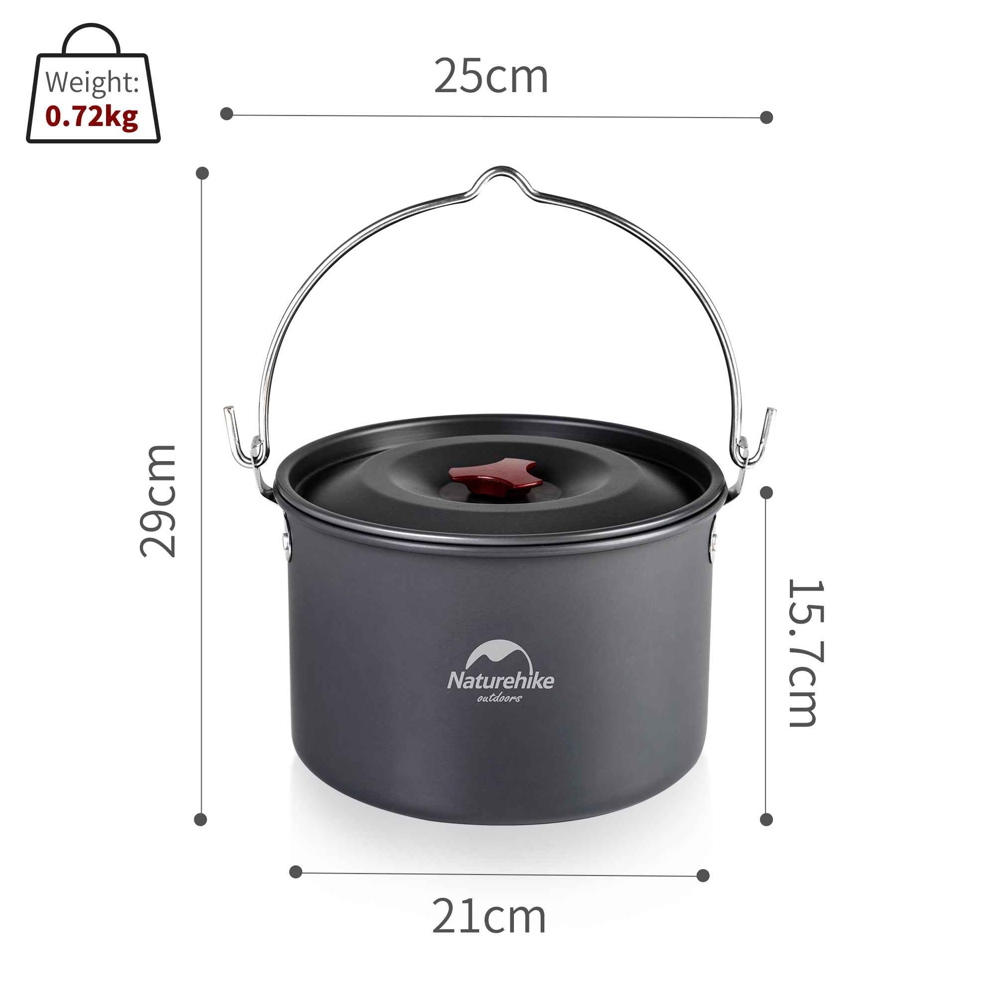 4-6 Persons Aluminum Alloy Hanging Pot