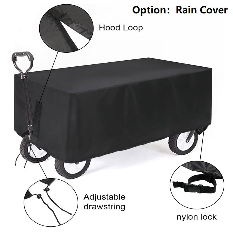 MOBI GARDEN Outdoor Camping trolley - Portable, Four-Way Folding, 200L Capacity Utility Cart