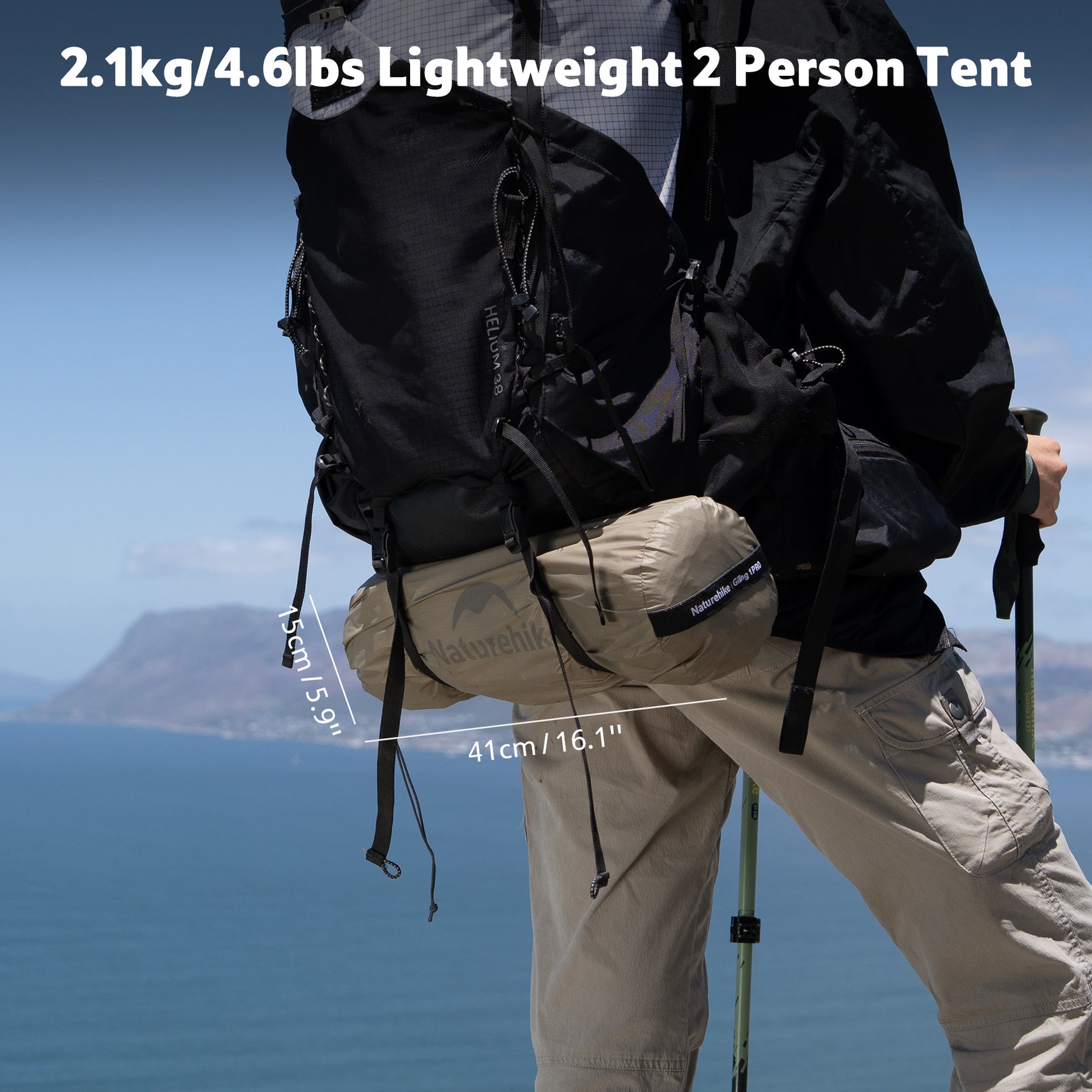 Naturehike Giling Pro™ 4-Season 2-Person Backpacking Tent (2026)